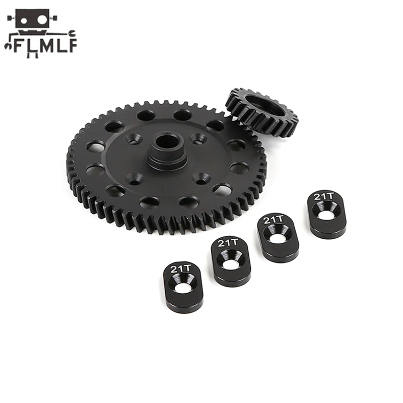 Rc Car Metal Medium-difference High-speed Helical Gear 58T/21T Kit Fit 1/5 Losi 5ive-t Rofun Rovan LT King Motor X2 Truck Parts