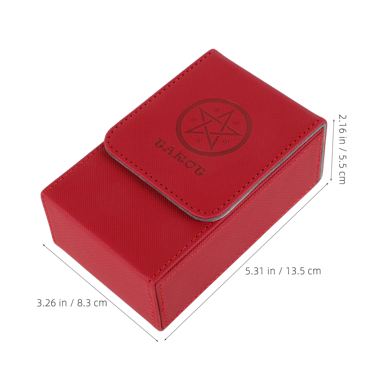 Boîte de rangement de cartes de Tarot, support Portable en Pu résistant aux rayures pour cartes de Poker, maquillage, cartes postales, organisateur de changement