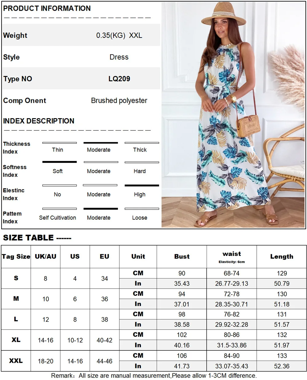 Printed Dress New In SpringAnd Summer 2022 Beach Dress Halter Short Sleeve Long Party Fashion Streetwear Woman Dress