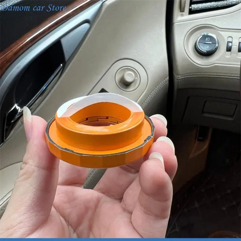 A2UC Engine Start Button Cover, Round ABS Accent for Vehicle Interior Styling