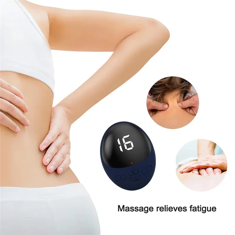 เครื่องนวดคอและไหล่ขนาดเล็กแบบชาร์จไฟผ่าน USB รุ่น AB43 สำหรับใช้ในบ้าน, แผ่นประคบไฟฟ้าบรรเทาอาการปวดกระดูกต้นคอ