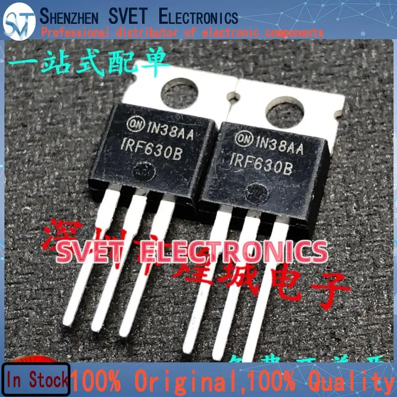 10PCS-50PCS  IRF630B  TO-220 MOS 200V 9A   Original In Stock Fast shipping