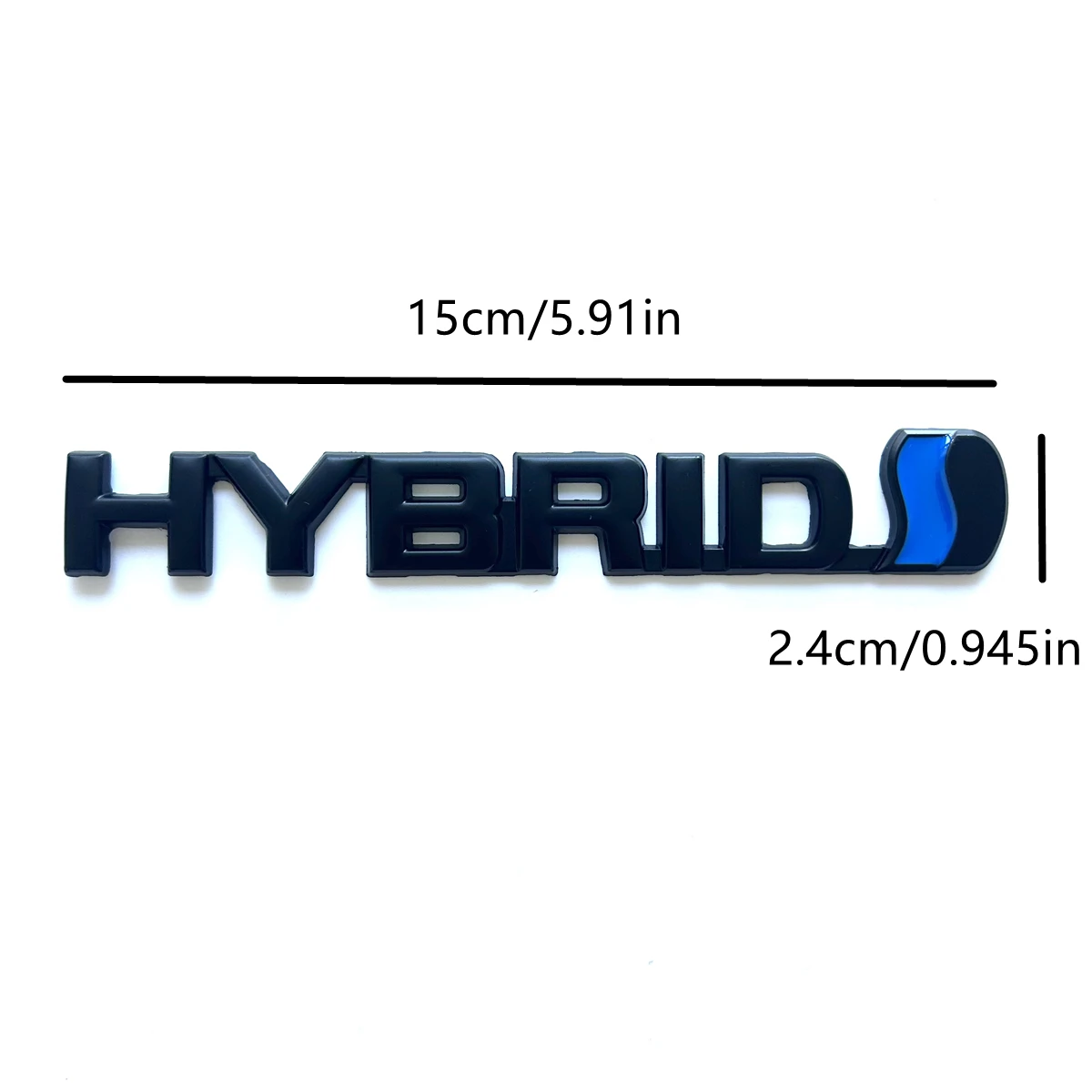 ملصقات زخرفية لشعار السيارة المعدنية HYBRID مناسبة لملحقات الملصقات على الجانب الخلفي لصندوق السيارة بأكملها