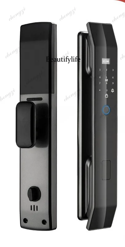 Intelligent facial recognition fingerprint lock visual cat eye password lock anti-theft door remote management