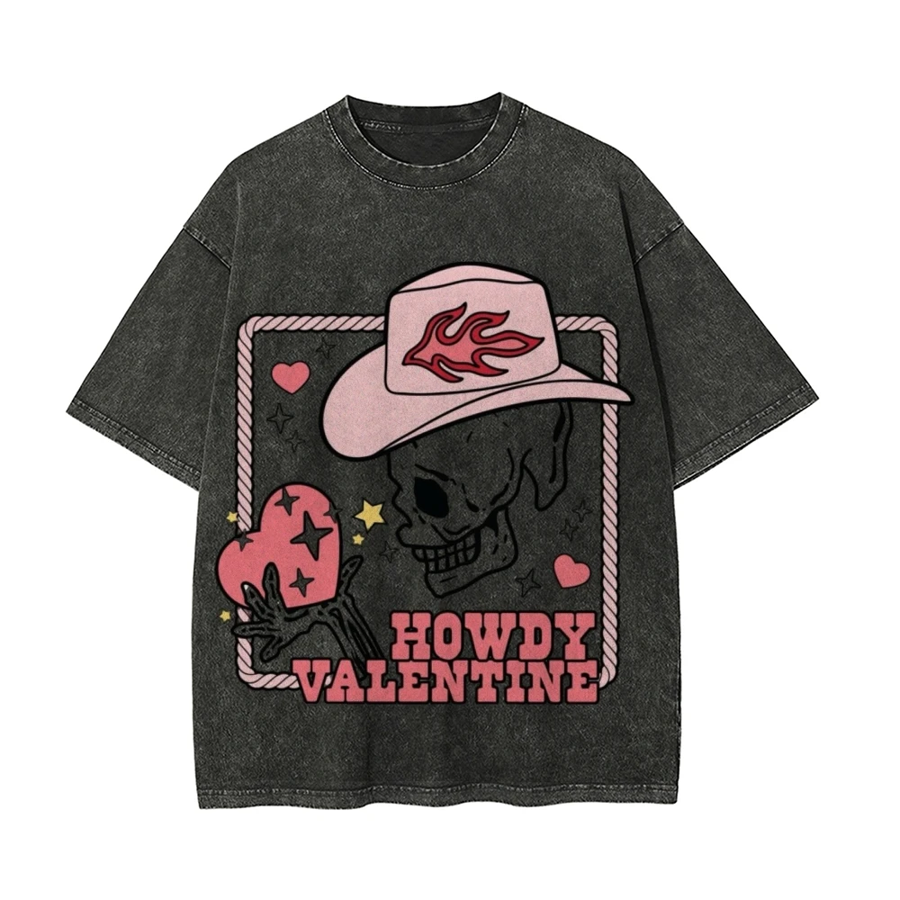 Luxury Brand Vintage Washed Short Sleeve Tees Harajuku Casual Cotton T-shirt Graphic Tops Washed Hip Hop T-shirts Streetwear