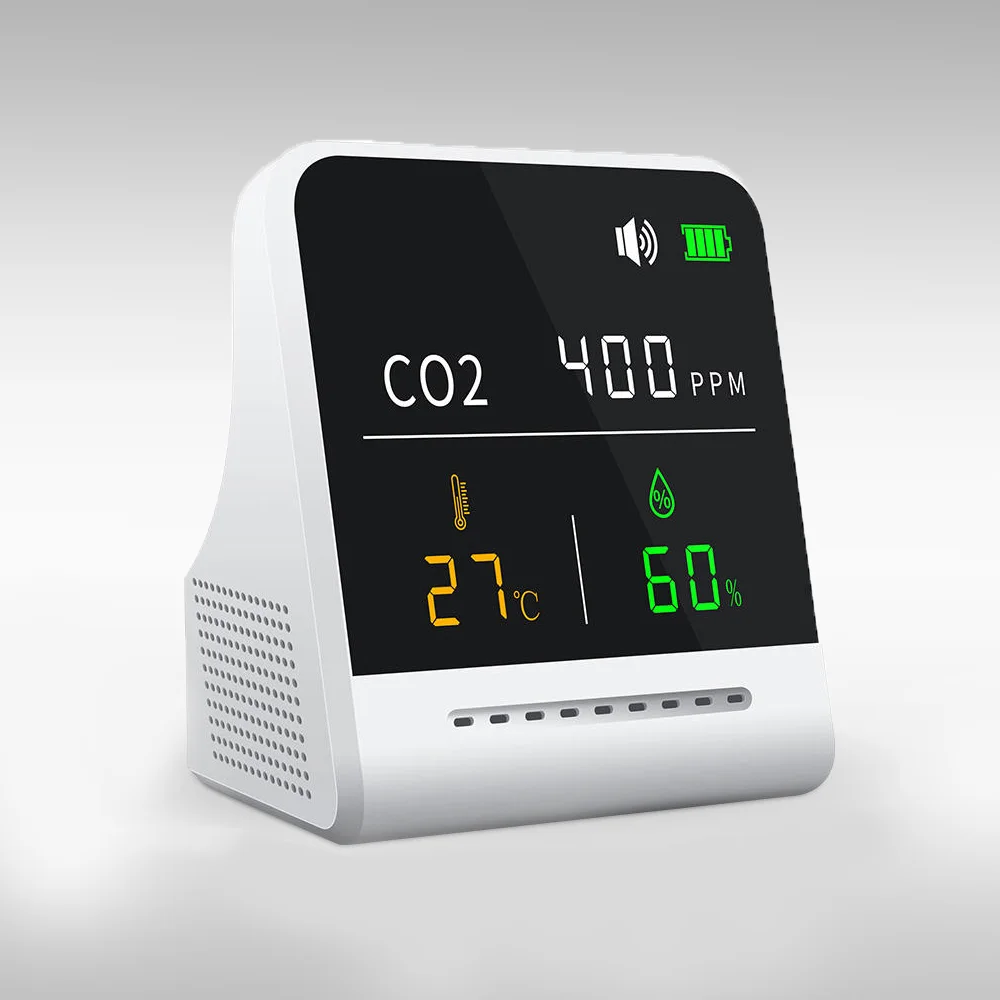 

2022 Mini Air Meter Air Quality Medidor De Temperatura Y Humedad Handheld CO2 Meter