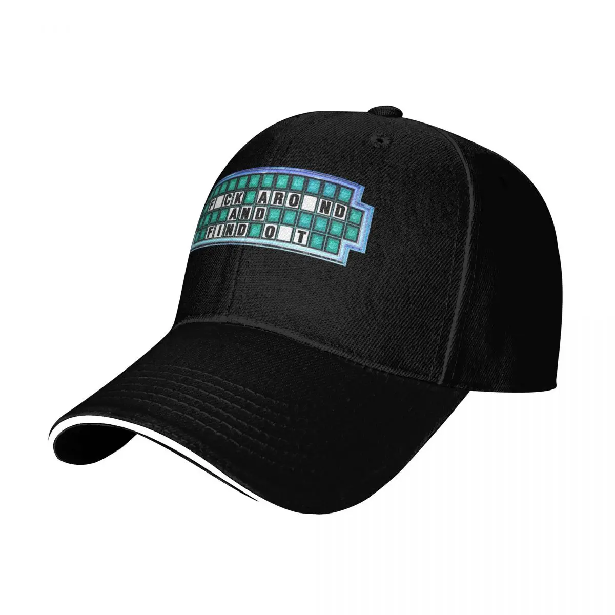 F around and find Out Baseball Cap Six Panel Structured Crown Sun Protection UPF 50+ Breathable Mesh Back