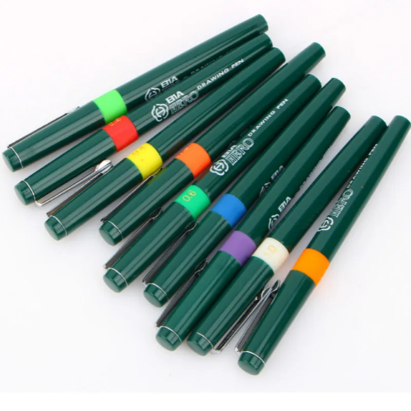 HERO Hook Line Needle Pen Set Technical Professional Engineering Architectural Design Drawing Fountain Pen Repeated Filling Ink
