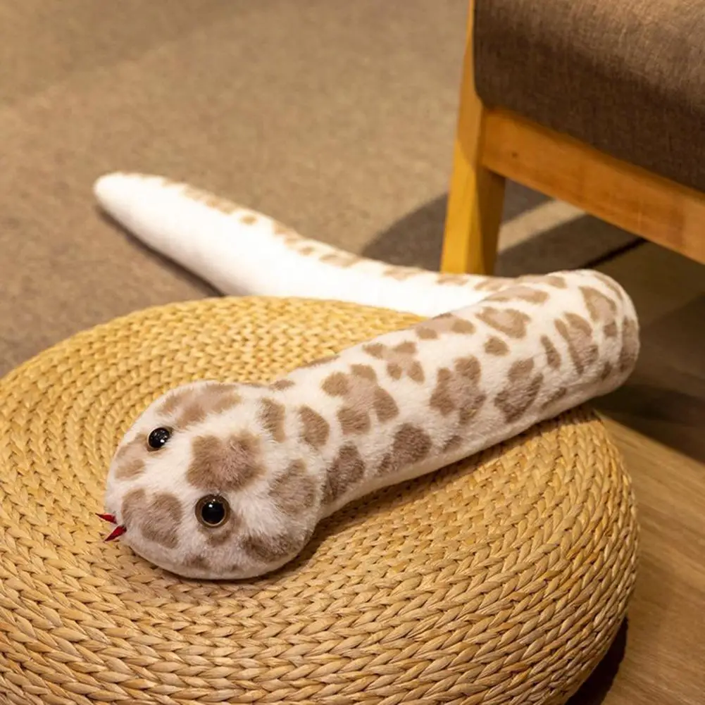 Peluche serpente da 45 pollici Compagno serpente per bambini Peluche serpente ripiene da 45 pollici per bambini Bambola morbida Compagno ideale per giocare