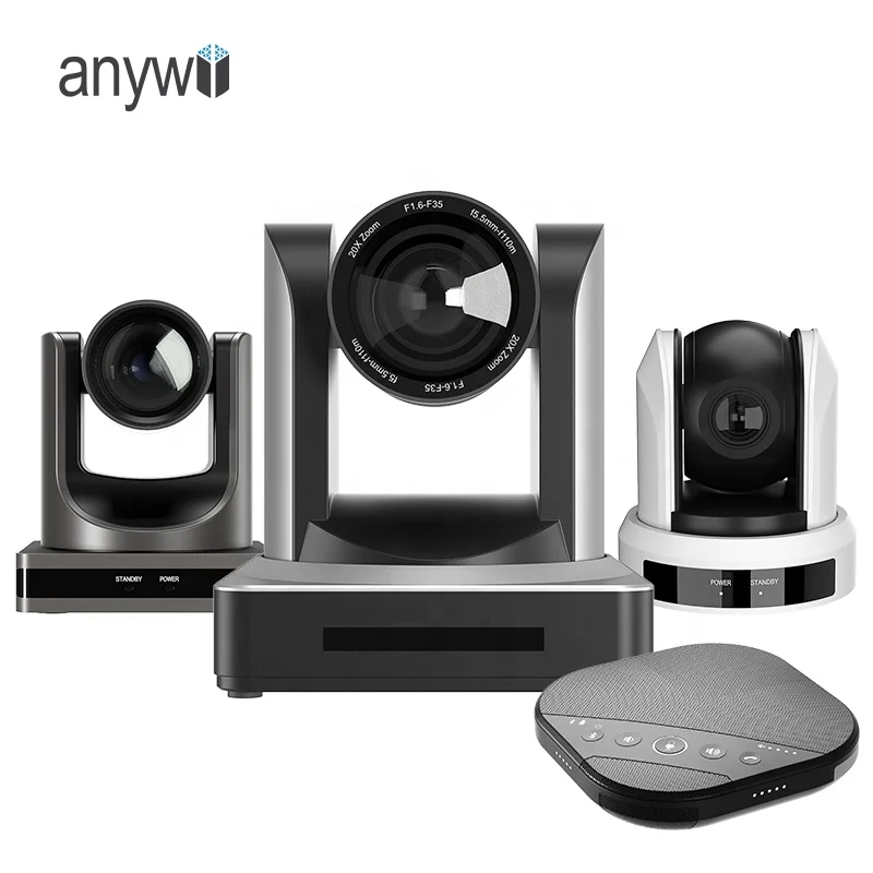 Anywii Commercial Office Supplies School Office Equipment Conference System SDI IP POE Video Conference Camera PTZ 20X 30X Zoom