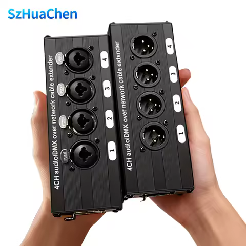 4 Channel 3 Pin Multi Network XLR Cable for Stage Sound Lighting and Recording Studio Male and Female To RJ45 Ethercon