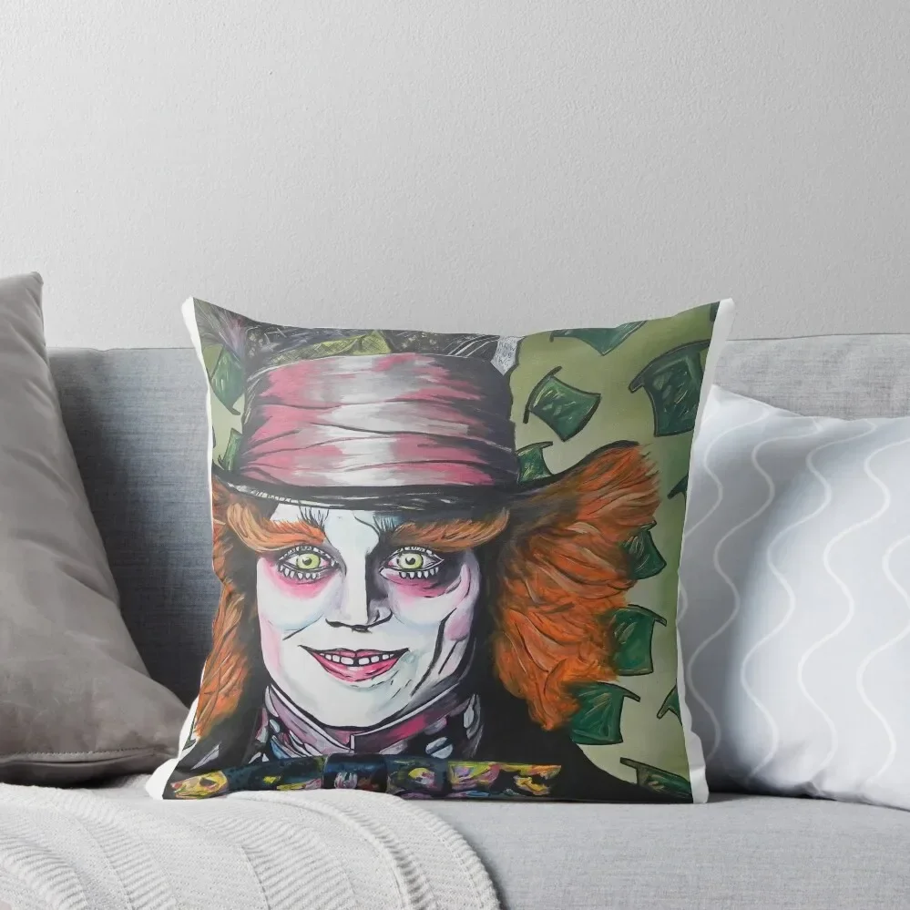 The Mad hatter Throw Pillow Cushions For Children Christmas Covers Cushions New year pillow