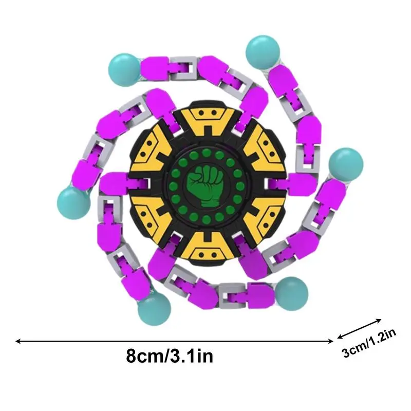 Ручные спиннеры, трансформируемый вращающийся сенсорный спиннер, трансформируемая цепочка, робот-спиннер на кончиках пальцев для мальчиков, девочек и детей