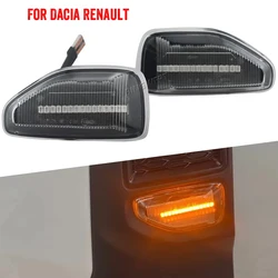 For Renault Duster Dacia Duster II 2017 2018 2019 2020 2021 2022 LED Dynamic Side Marker Turn Signal Light