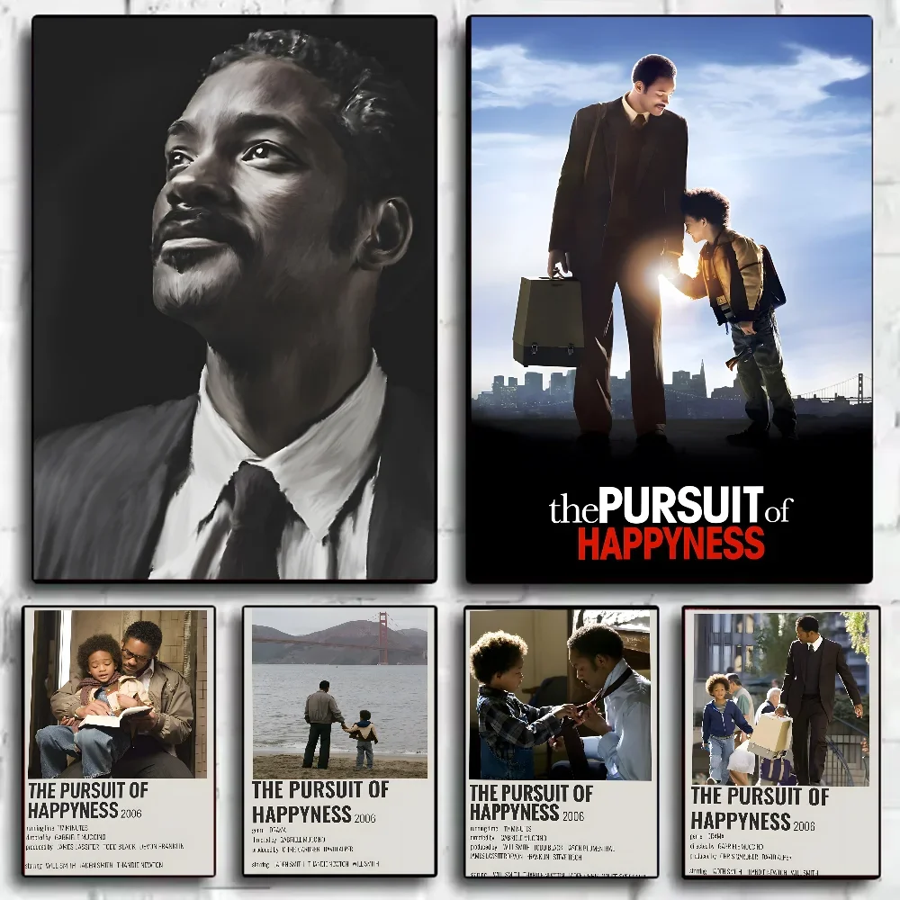 Film Sticky The Pursuit of Happyness Poster HD-Kunst klebrige Wand wasserdicht Zuhause Wohnzimmer Schlafzimmer Bar ästhetische Dekoration