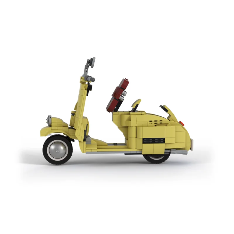 551pcs MOC Vespa Piaggio Alternate Build Creator Model Building Christmas gift blocks Assemble idea toys Education Brick Kids