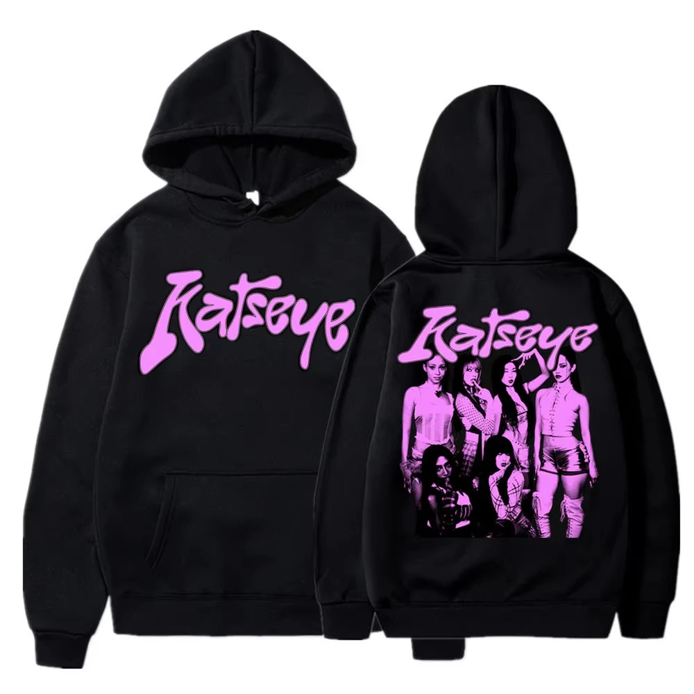 

Kpop Katseye Member Classic Hoodie Korean Fashion Pop Music Aesthetics 2026 Women Men Autumn/Winter Y2k KATSEYE Printed Hoodie