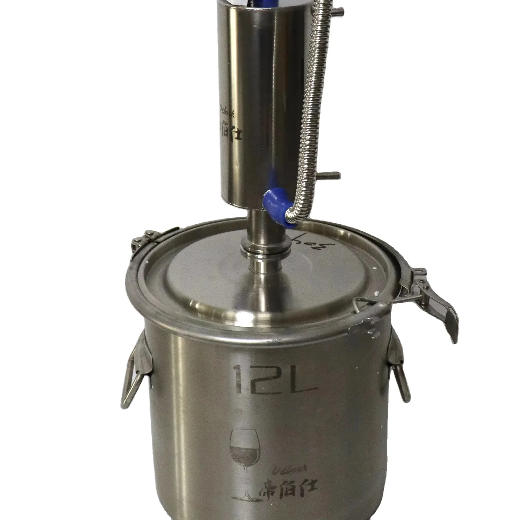 Customized Design Lab Stainless Steel 12L 20L 35L 60L Oil Extraction Machine Essential Oil Distillers With 3in1 Alcohol Meter