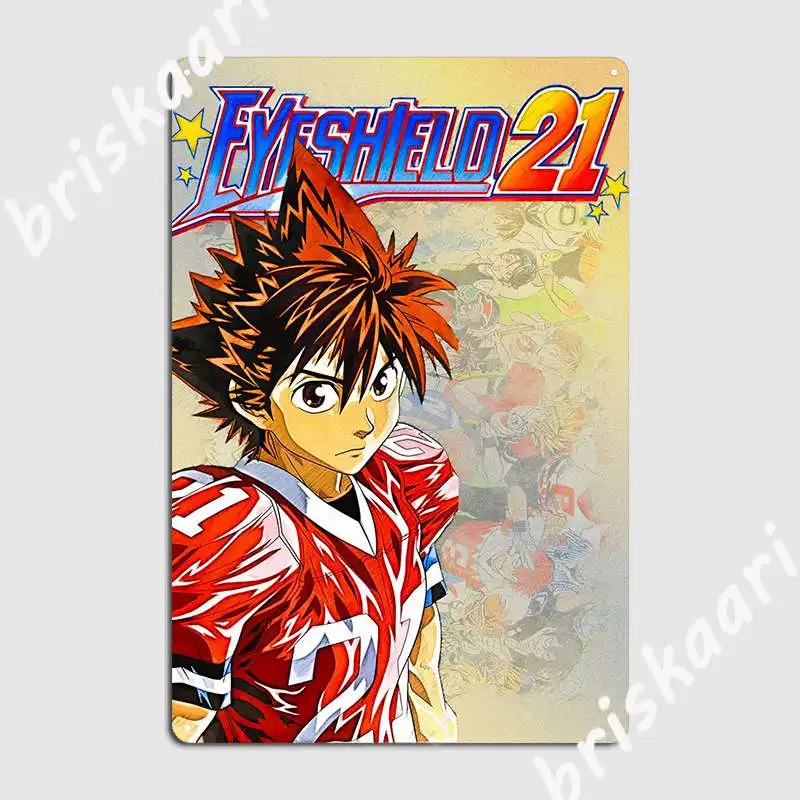 Eyeshield 21 Sena Kobayak Metal Sign Club Mural Painting Club Bar Funny Tin sign Poster