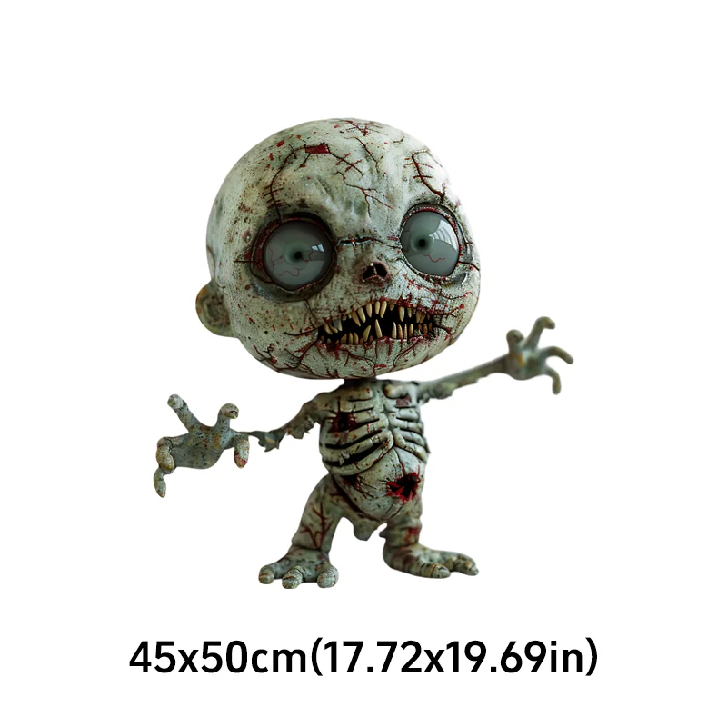 Large Size Skeleton Doll Car Sticker Creative Spooky Multi-position Sticker Cover Paint Defects For Halloween Auto Ornament
