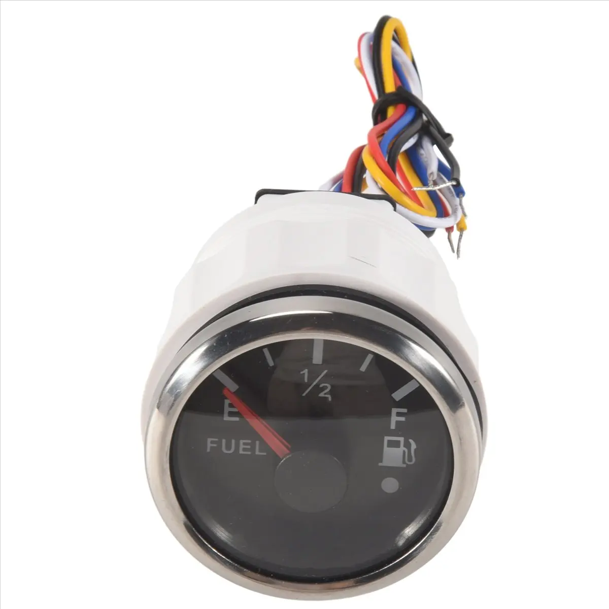 Super Sale 52mm Fuel Level Gauge 0-190Ohm Switchable 240-33Ohm Fuel Oil Level Meter Waterproof Boat Car Gauges with Alarm Black