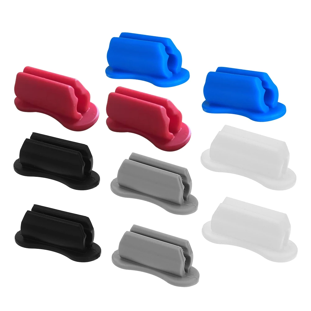 

10pcs Self Adhesive Pen Holder Desk Wall Multi Functional Silicone Pencil Storage Stationery Organizer Bulk Adhesive