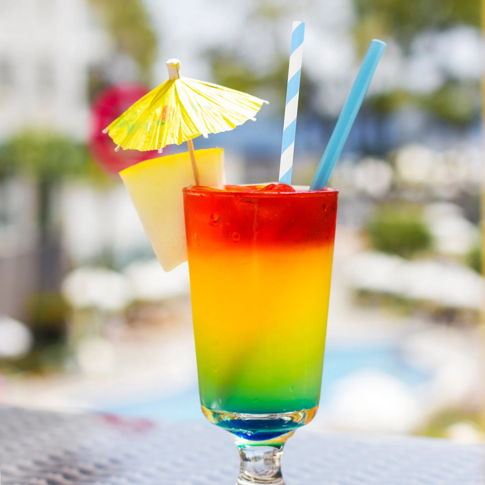 

100 Pcs Paper Straws Holiday Travel Decorative Drinking Cocktail Birthday Party Supplies for Drinks