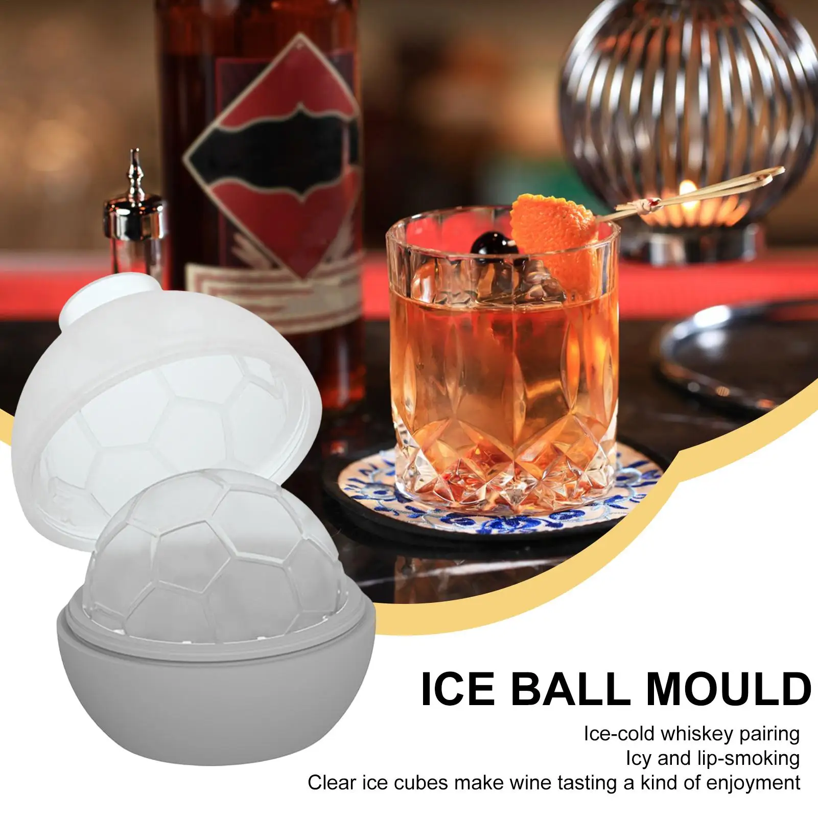 

Whiskey Ice Cubes Mold Round Silicone Ice Mold Kitchen Equipment For Fruit Chocolate Candy Coffee Ice Parties Drinking Whiskey