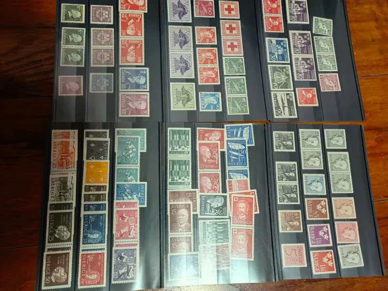 

Швеция, 6 комплектов, новые марки, настоящие оригиналы