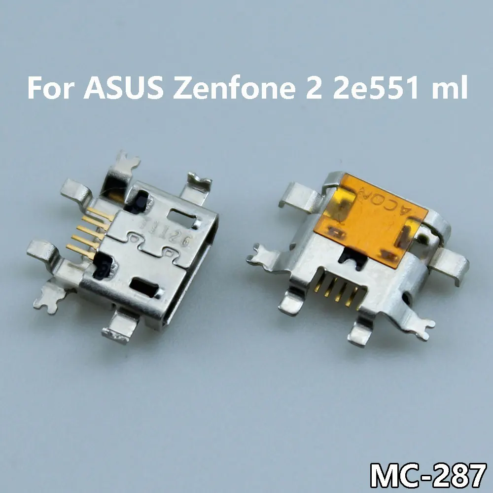 

2-10Pcs Micro USB connector socket 5pin Micro Jack For ASUS Zenfone 2 2e551 ml 5P plug-in board Type C mini USB connector