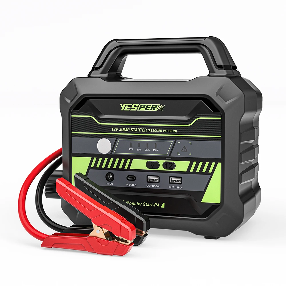 Yesper Monster Start P4 High Power Multifunction Jump Starter 6000A Peak Current 12V Car Battery Booster Starter Jump For Truck