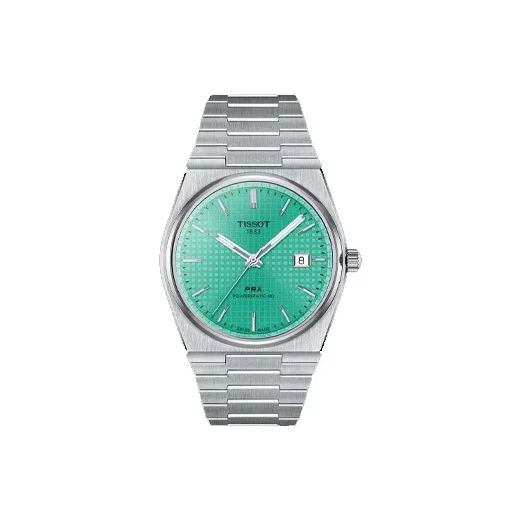 TISSOT Automatic Mechanical Movement 100m Waterproof Men's Watches Watch 40mm Green Dial T137.407.11.091.01