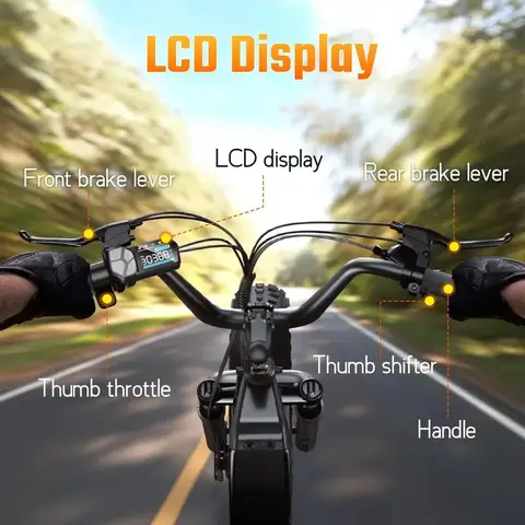 EU Stock K008 20" 48V Battery Tire Electric Family Cargo Bike Electric Cargo City Bike with Long Tail 750w - 1200W
