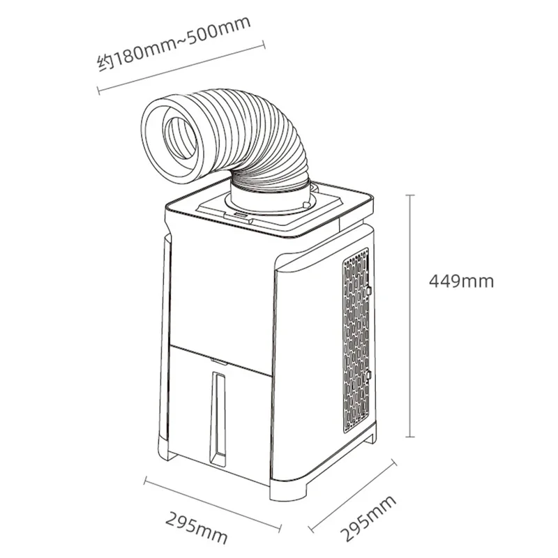 Portable Refrigeration DesktopCamping Air Conditioner Mobile Mini Air Conditioning Compressor Free Installation Portable Air
