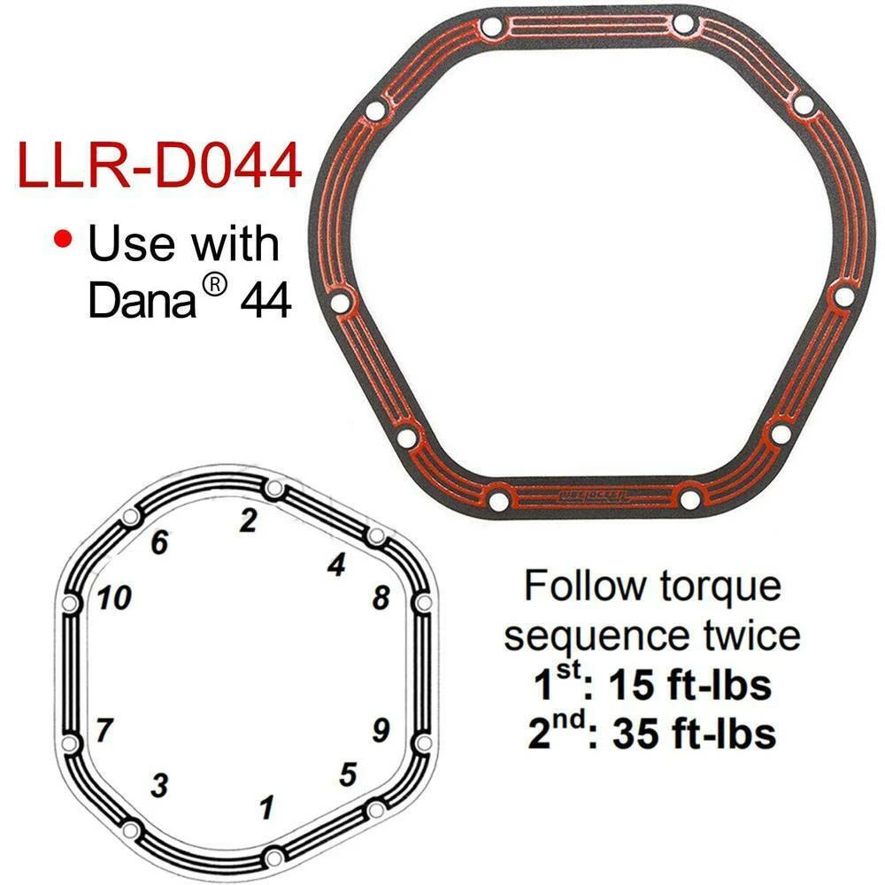 LLR-D044 حشوات ختم محرك السيارة حشية الغطاء التفاضلي لمحاور دانا 44 - أختام السيارات