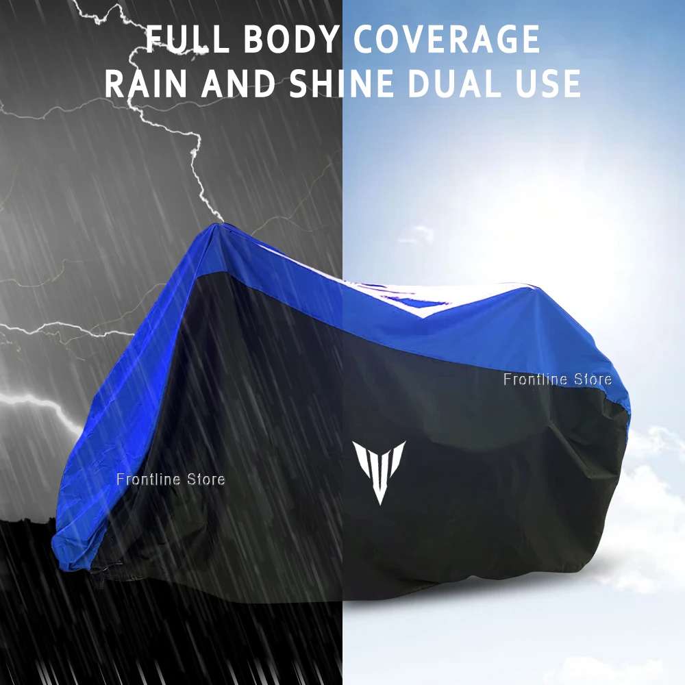 For YAMAHA MT01 MT09 MT07 MT10 MT03 MT 09 07 03 10 Motorcycle Outdoor Dust Rain Snow and Waterproof Universal Rain Cover