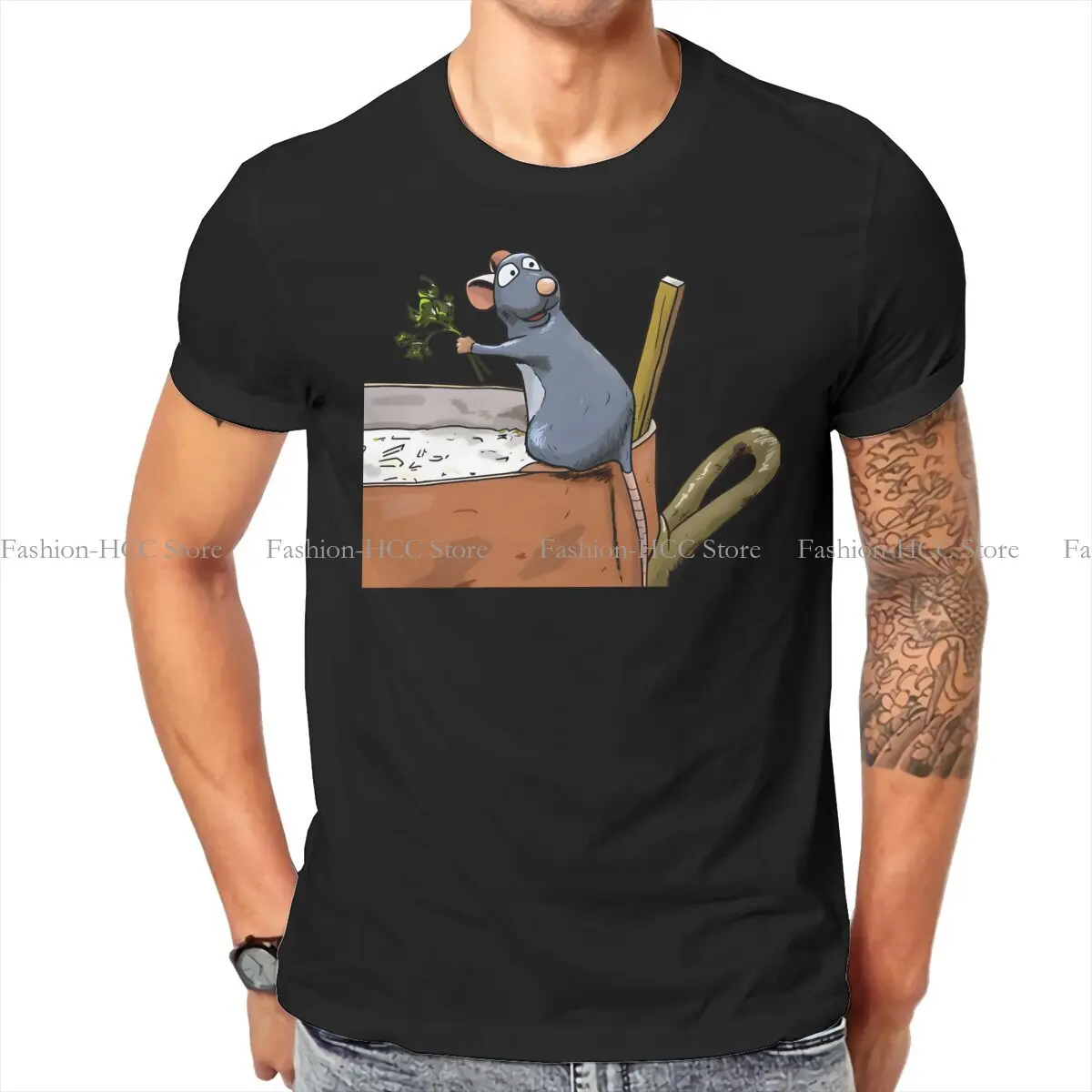 Ratatouilles Cartoon Men's TShirt Chef Distinctive T Shirt Original Sweatshirts New Trend