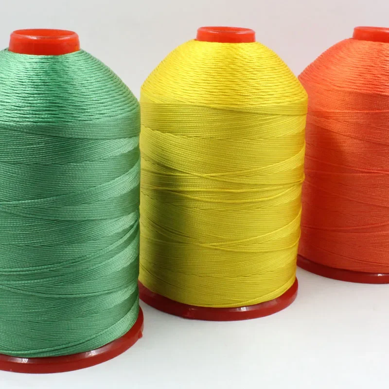 210D 16 Flat Hollow Wire Braided Leather Thread 1mm Machine Stitching Sewing Thread for Craft Bookbinding Shoe Repair 800M