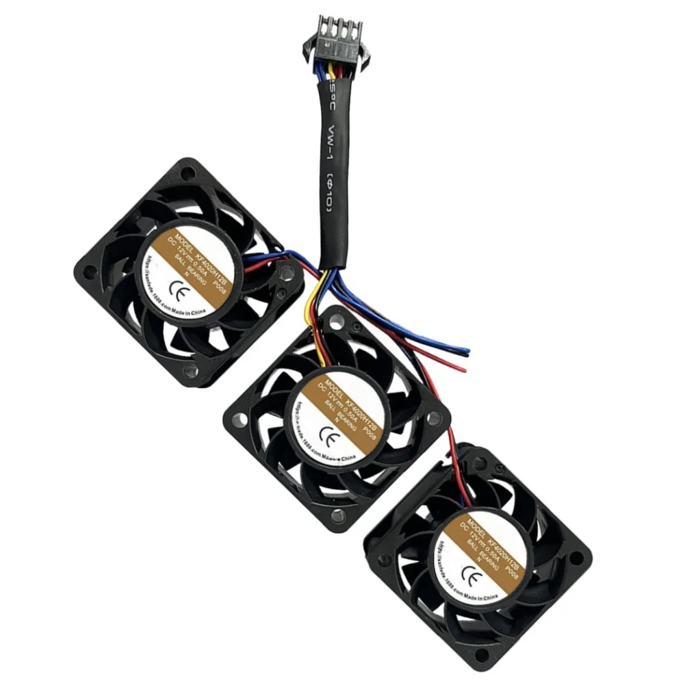 12V 0.5A 4020 DC Cooling Fan Intelligent Temperature Control For PWM IP65 Waterproof For Industrial Inverter Electric Vehicle