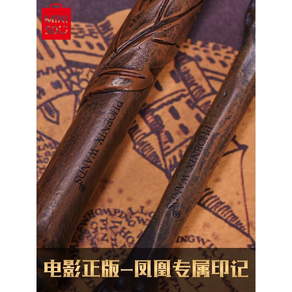 MINISO Harry Wand Movie and Anime Merchandise Magic Wand and Staff Baud Lord Voldemort Collect Toys Cosplay Props Gifts