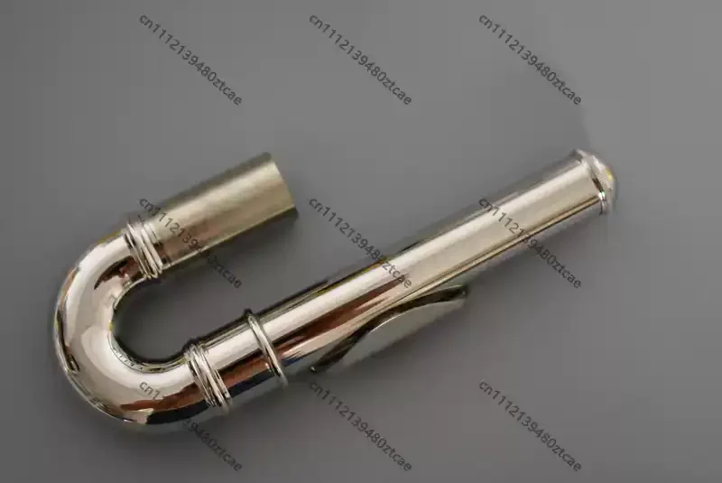Silver‑Plated Curved Flute Neck Spare Part Dimension Wind Instrument Replacement Repair Accessory For Woodwind Flute Maintenance