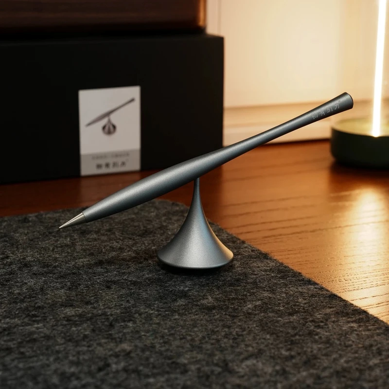 Inkless Rotating Pen for Men Creative Birthday Gift for Boyfriend Unique High End Office Present Magic Spinning Ballpoint Pen