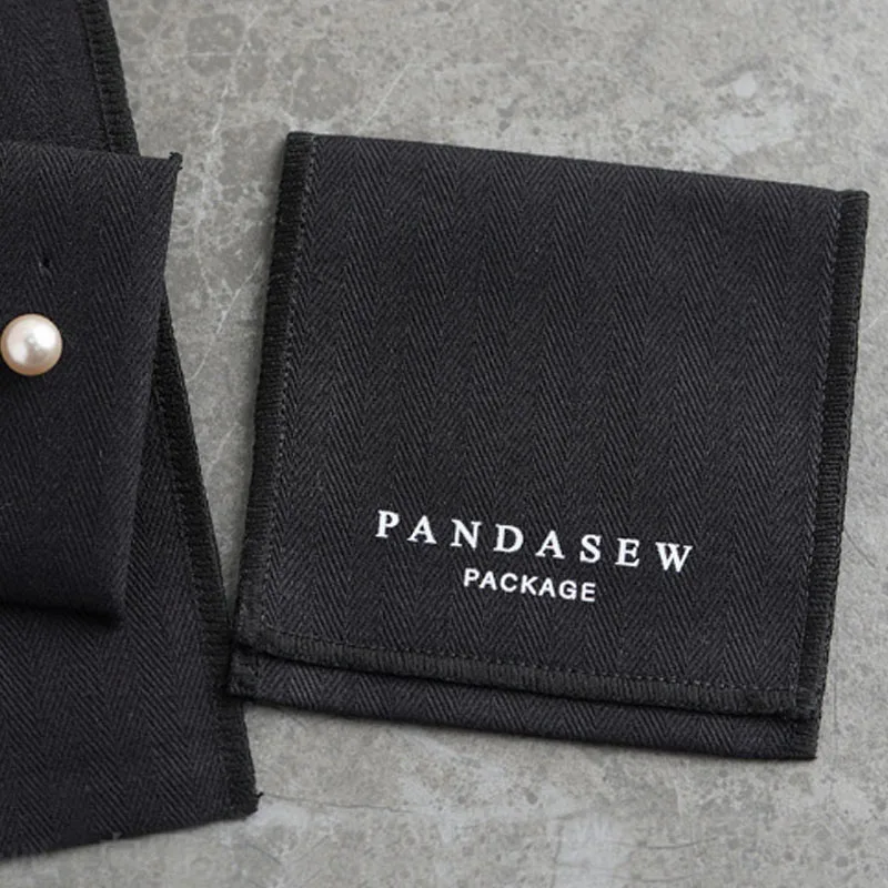 Umweltfreundlicher, individuell bedruckter Umschlag mit Logo und Band, luxuriöse Fischgräten-Tasche, Geschenkverpackung – Detail 9