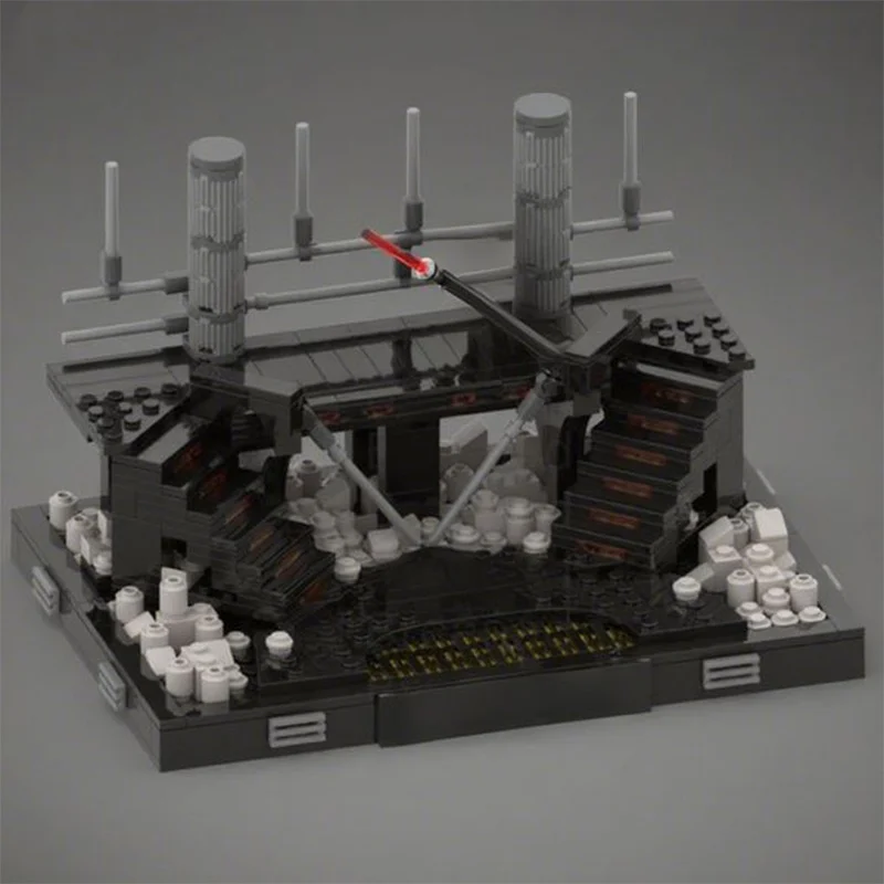588 قطعة MOC الكربونيت غرفة التجميد المبارزة نموذج اللبنات هدايا عيد الميلاد العمارة لتقوم بها بنفسك فكرة إبداعية لعبة الطوب الاطفال #6