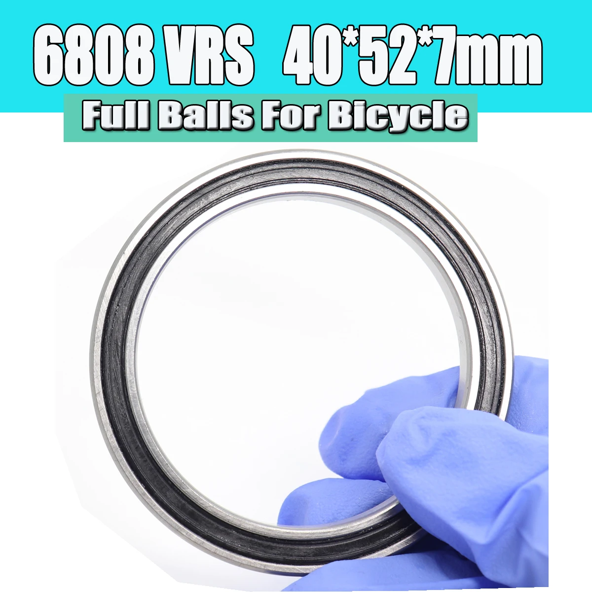

1PC 6808-2RSV MAX Bearing 40*52*7mm Full Balls Bicycle Frame Pivot Repair Parts 6808 2RS RSV Ball Bearings 6808-2RS