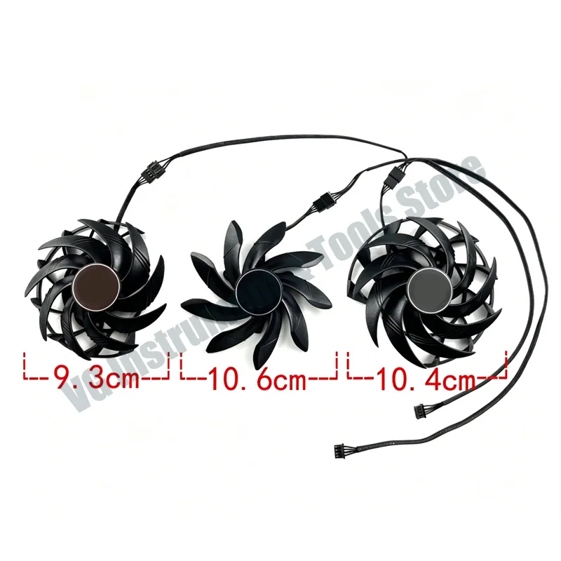 NEW For  PLD10015B12H RTX3090 3080 3070TI GPU Fans For Gigabyte AORUS GeForce RTX 3070 3080 3090 XTREME graphics Cooling Fan
