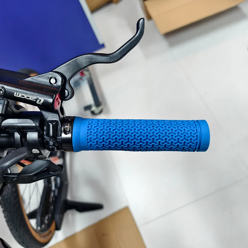 Gummi-Fahrradgriffe Rutschfeste MTB-Handgriffe BMX Mountainbike Lenkergriffe Einseitig Verriegelbare Lenkerabdeckung Langlebige Fahrradteile – Detail 6