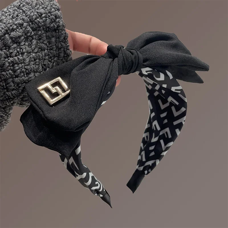 

Bow Headband for Women Girls, Wide Letter Design Hair Hoop Fashion Elegant Daily Versatile Styling Hair Accessories