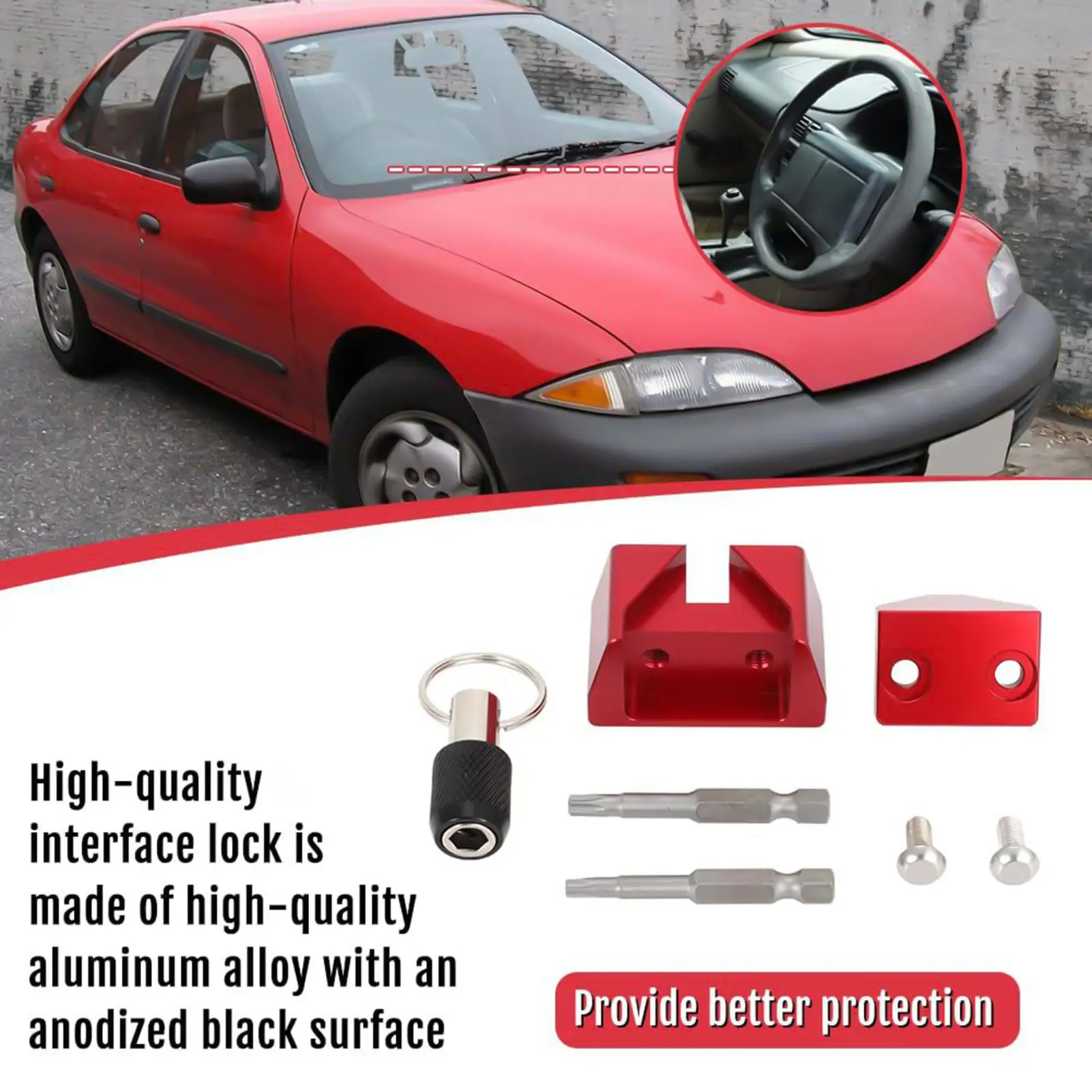 OBD2 Port Anti-Theft Lockout Tool OBD Port Protector Security Lock for Cars SUVs Trucks  Aluminum Alloy Automotive Locking Tool