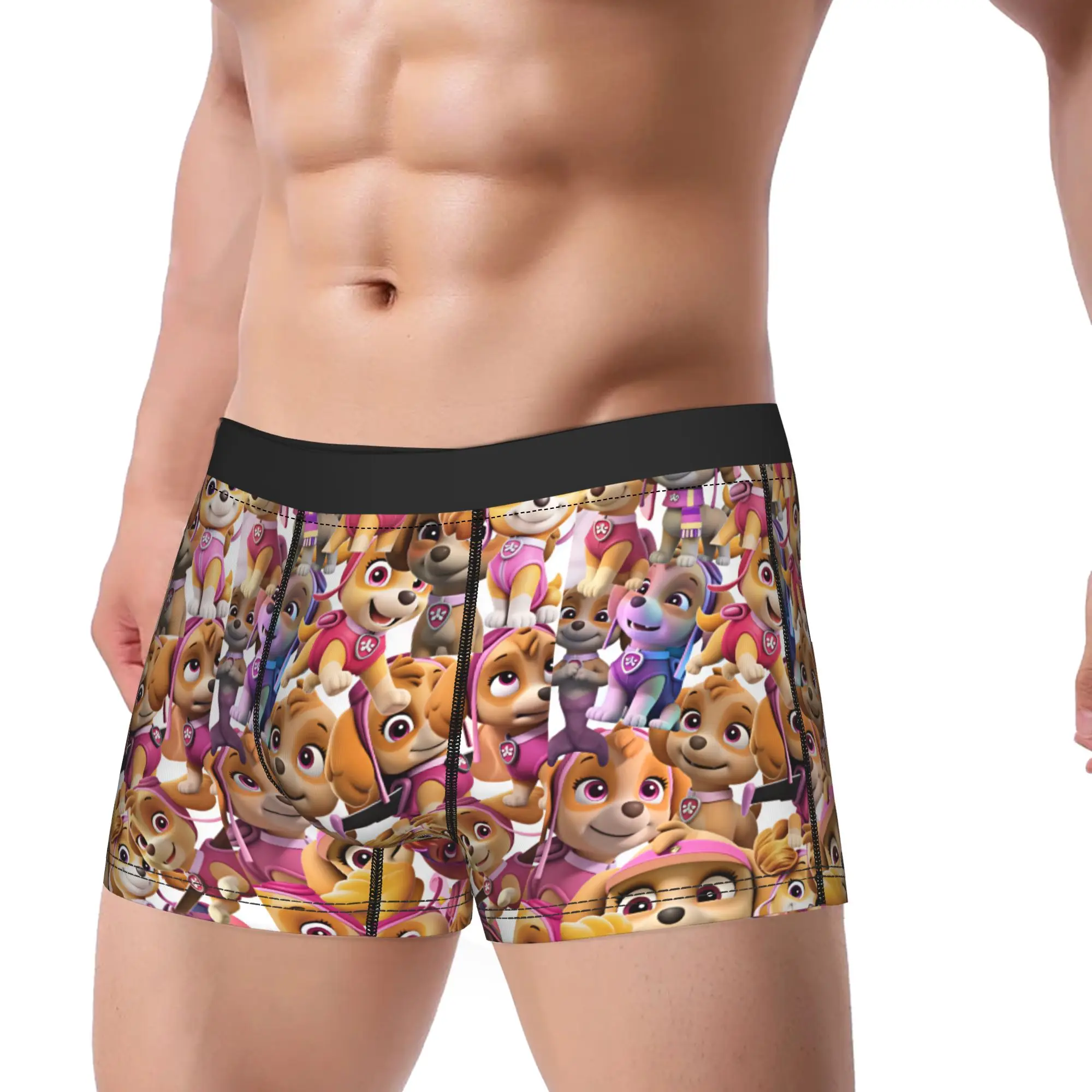 Paw Dogs Skye Magical Puppy Character Shorts Briefs  Underwear Trenky Man Funny Boxer Shorts Pattern Plus Size Panties